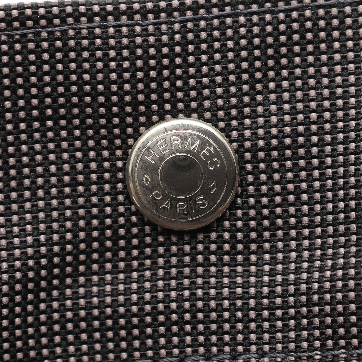 エールライン アドMM バックパック リュックサック ナイロンキャンバス グレー シルバー金具 エルメス