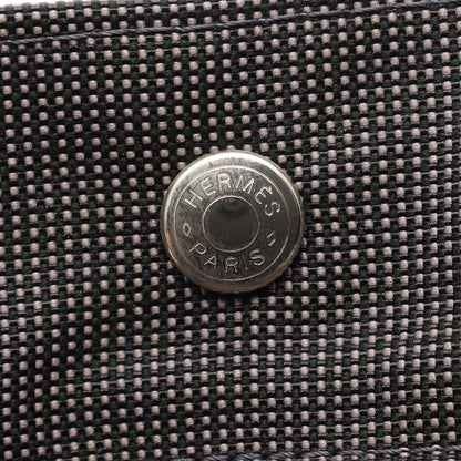 エールライン アドMM バックパック リュックサック ナイロンキャンバス グレー シルバー金具 エルメス