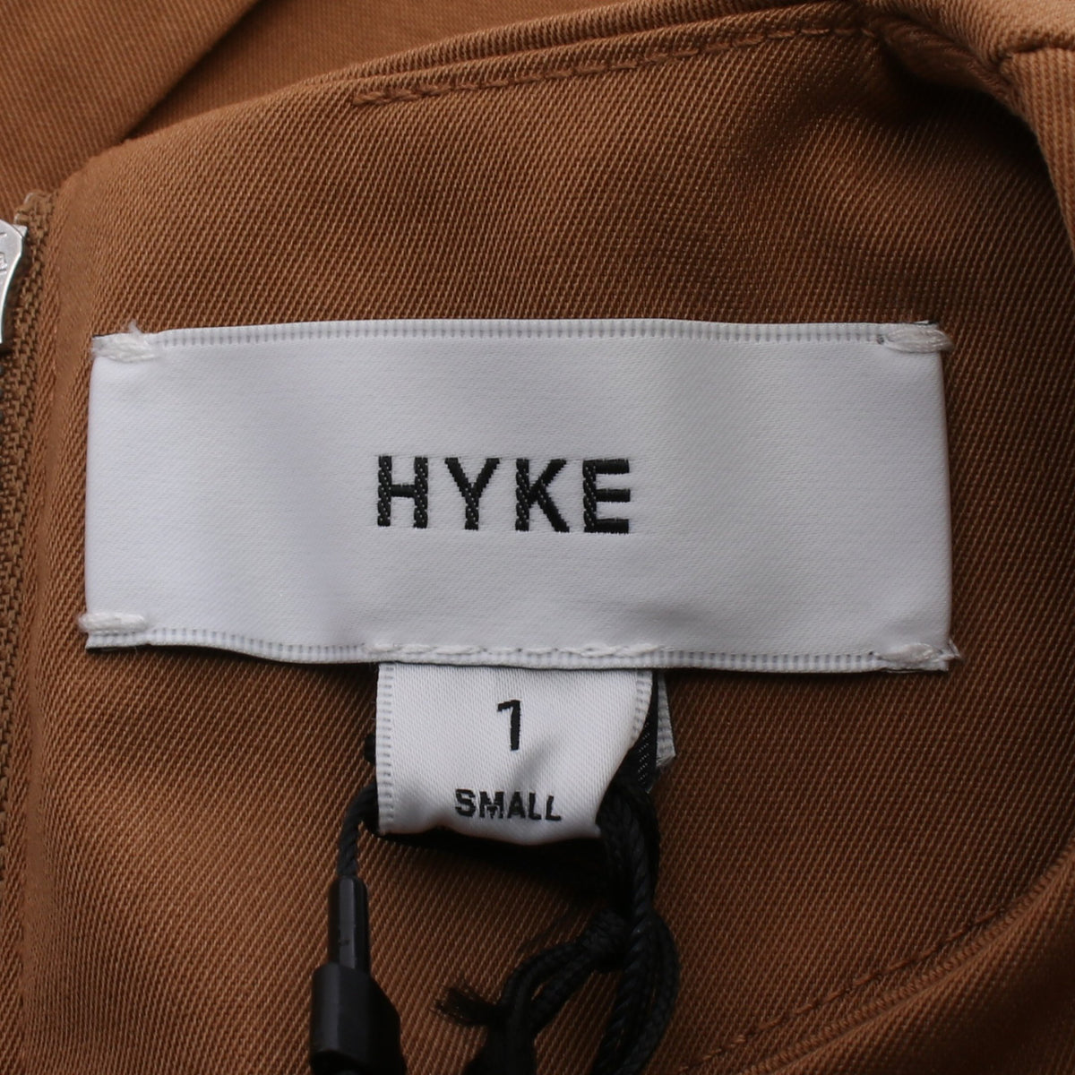 バックジップ 長袖 トップス ブラウン ハイク トップス HYKE