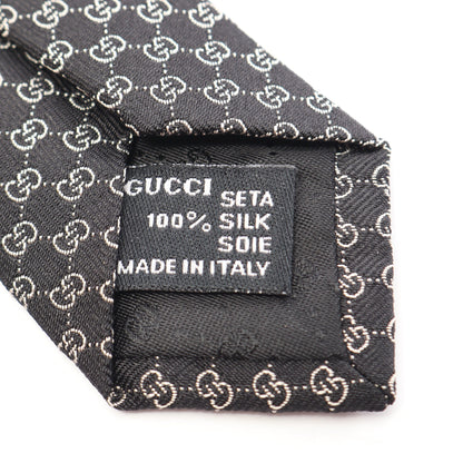 GG柄 ネクタイ シルク ブラック グッチ 財布・小物 GUCCI