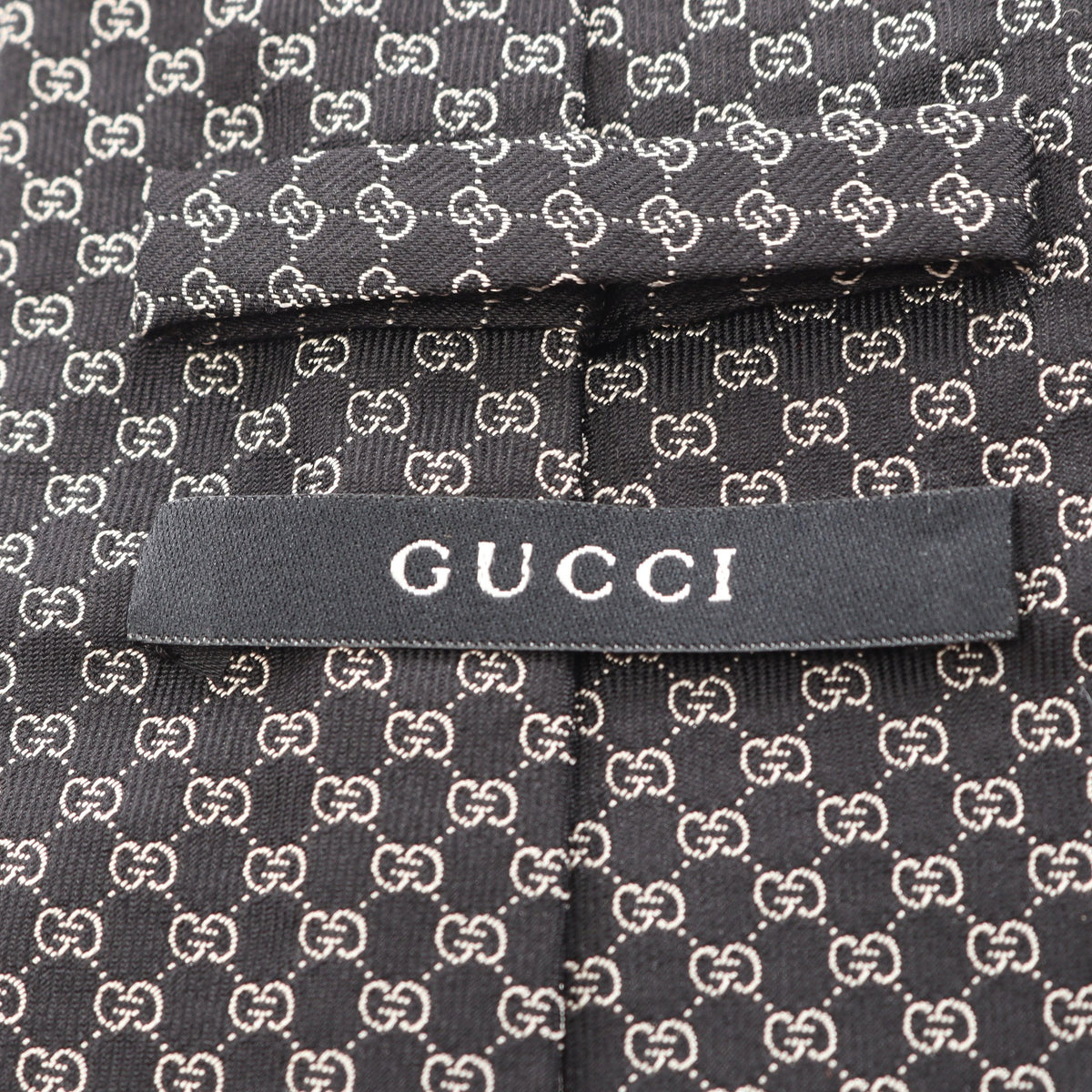 GG柄 ネクタイ シルク ブラック グッチ 財布・小物 GUCCI