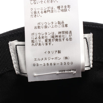 テス ミラノジャージー キャップ レーヨン ブラック エルメス
