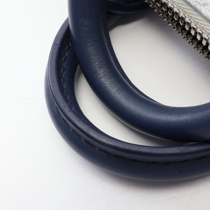 キーポル XS モノグラムウォーターカラー 2WAY ハンドバッグ PVC レザー ホワイト ネイビー マルチカラー ルイヴィトン