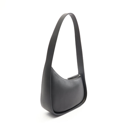 HALF MOON ハーフムーン ハンドバッグ レザー ブラック ザロウ