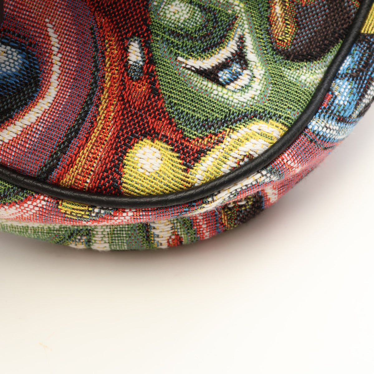 DIOR × KENNY SCHARF SADDLE サドル ボディバッグ キャンバス イエロー マルチカラー クリスチャンディオール