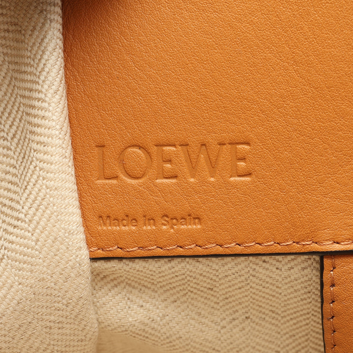 LOEWE × KEN PRICE HAMMOCK SMALL ハンモック スモール 2WAY ハンドバッグ レザー キャンバス ライトブラウン アイボリー ロエベ