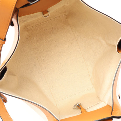 LOEWE × KEN PRICE HAMMOCK SMALL ハンモック スモール 2WAY ハンドバッグ レザー キャンバス ライトブラウン アイボリー ロエベ