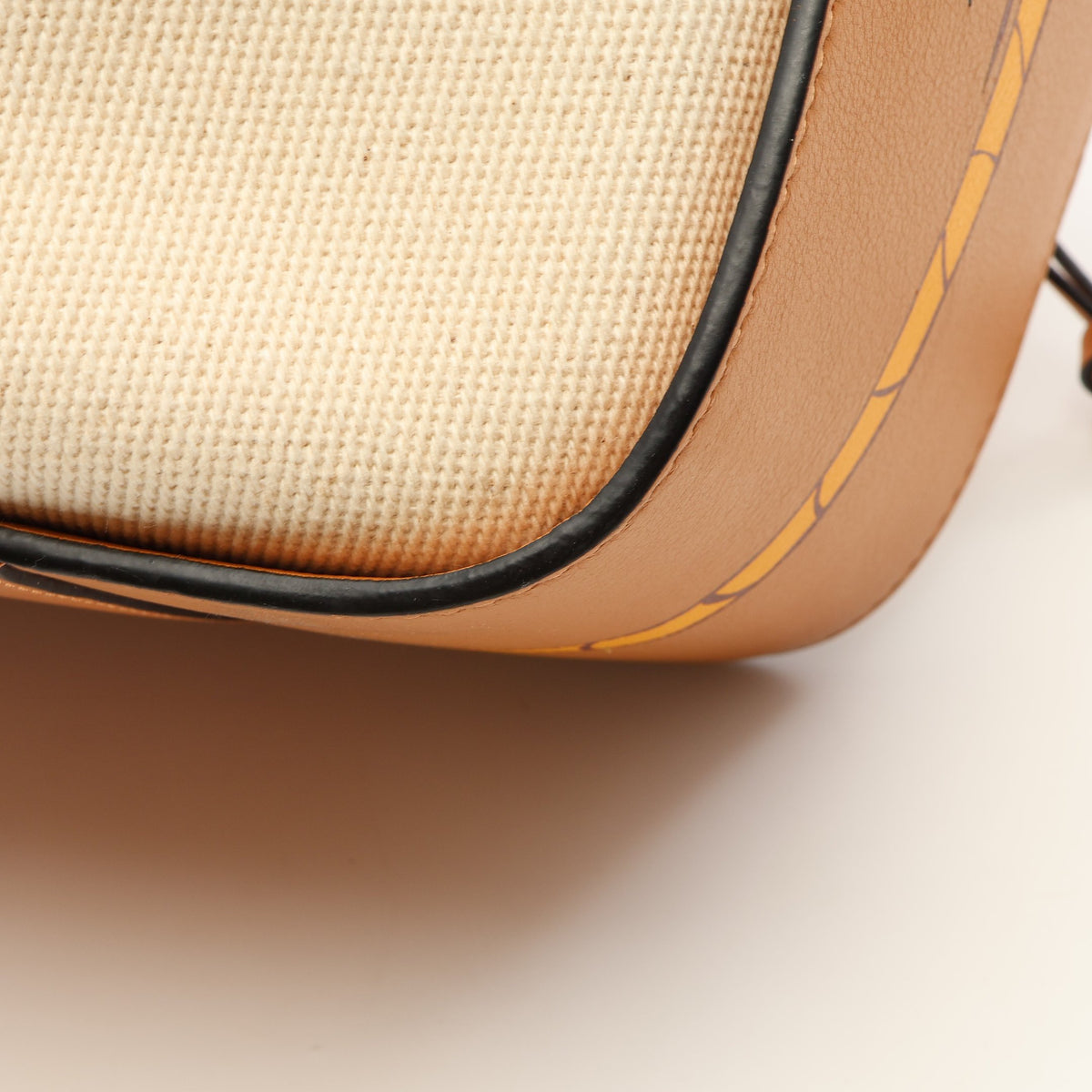 LOEWE × KEN PRICE HAMMOCK SMALL ハンモック スモール 2WAY ハンドバッグ レザー キャンバス ライトブラウン アイボリー ロエベ