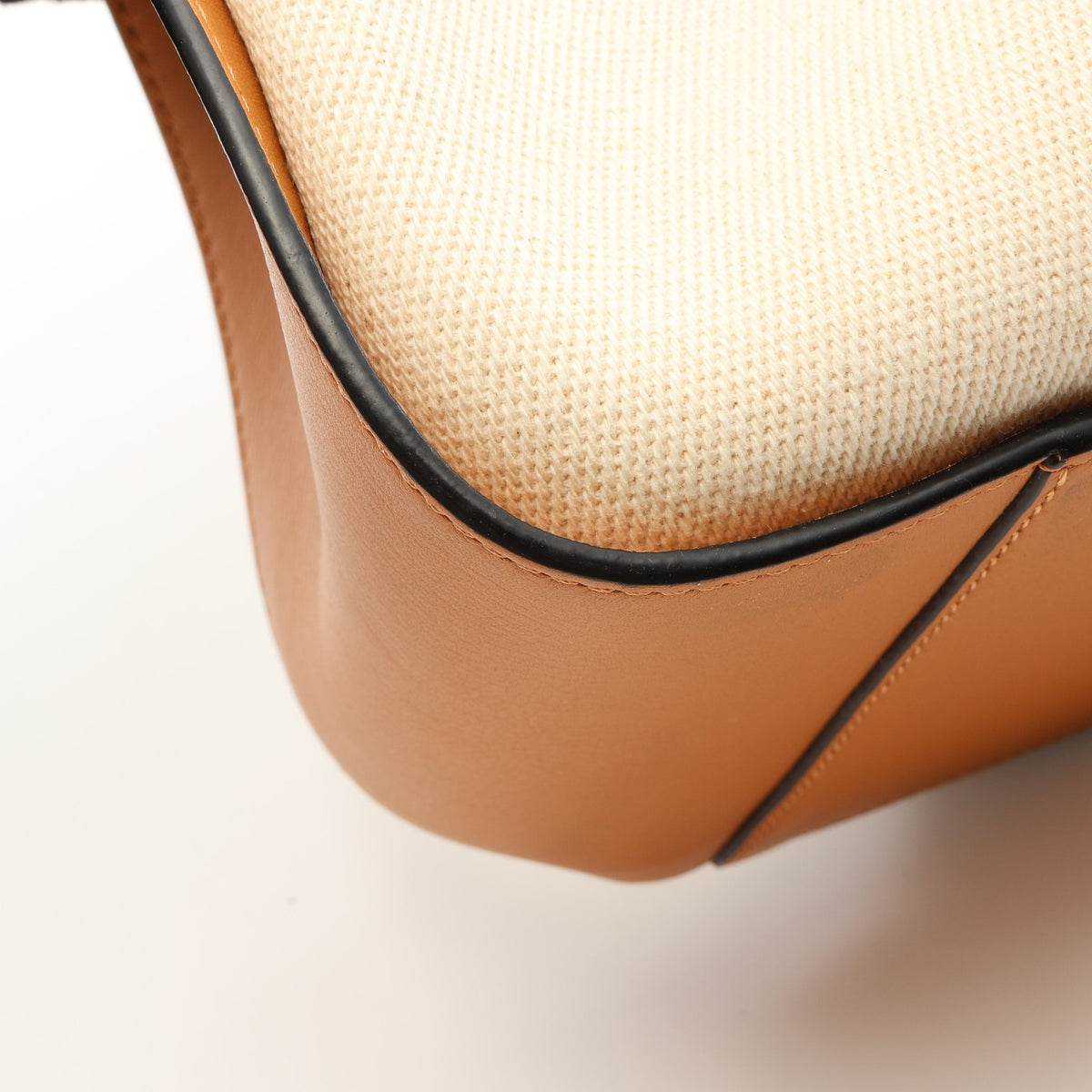 LOEWE × KEN PRICE HAMMOCK SMALL ハンモック スモール 2WAY ハンドバッグ レザー キャンバス ライトブラウン アイボリー ロエベ