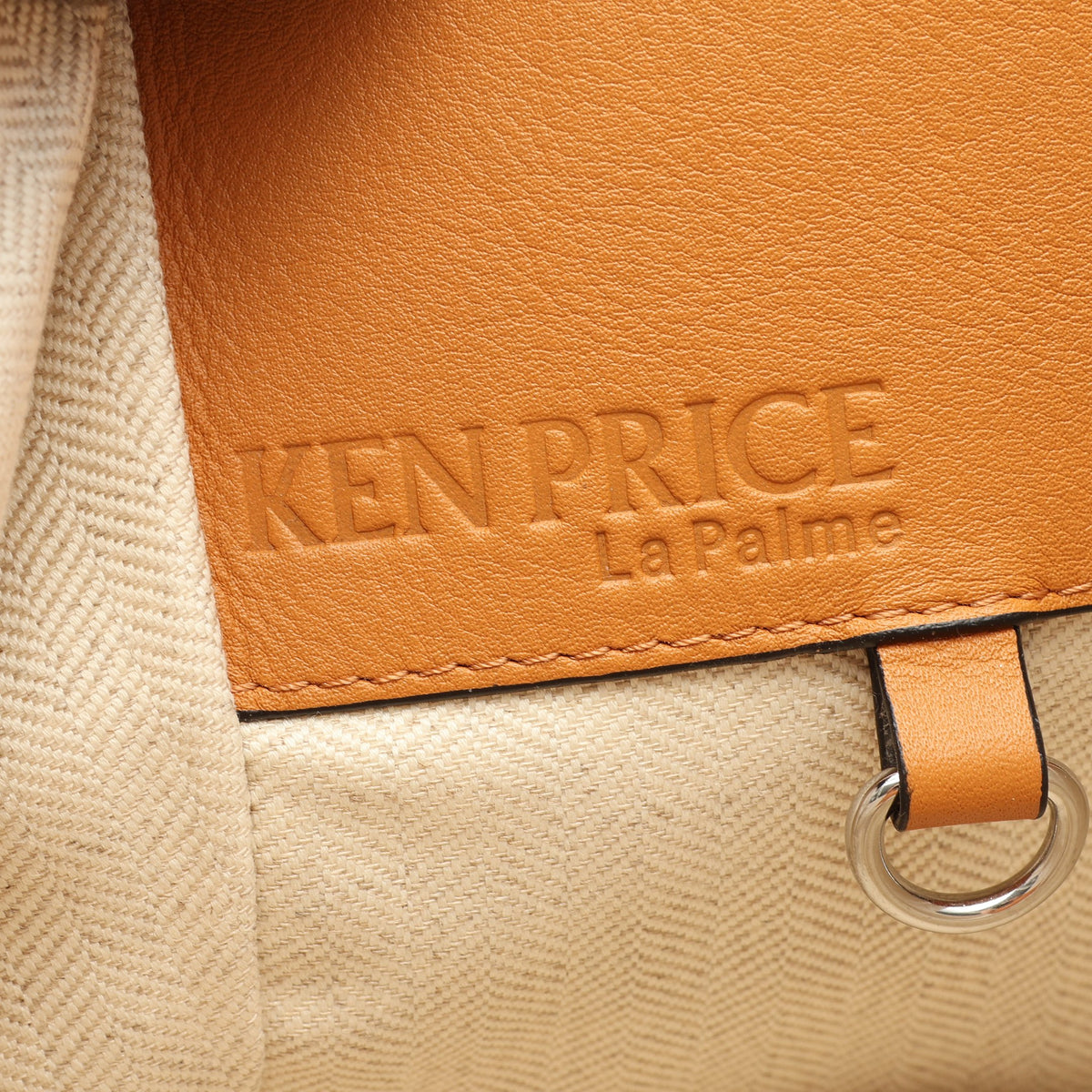 LOEWE × KEN PRICE HAMMOCK SMALL ハンモック スモール 2WAY ハンドバッグ レザー キャンバス ライトブラウン アイボリー ロエベ