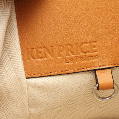 LOEWE × KEN PRICE HAMMOCK SMALL ハンモック スモール 2WAY ハンドバッグ レザー キャンバス ライトブラウン アイボリー ロエベ