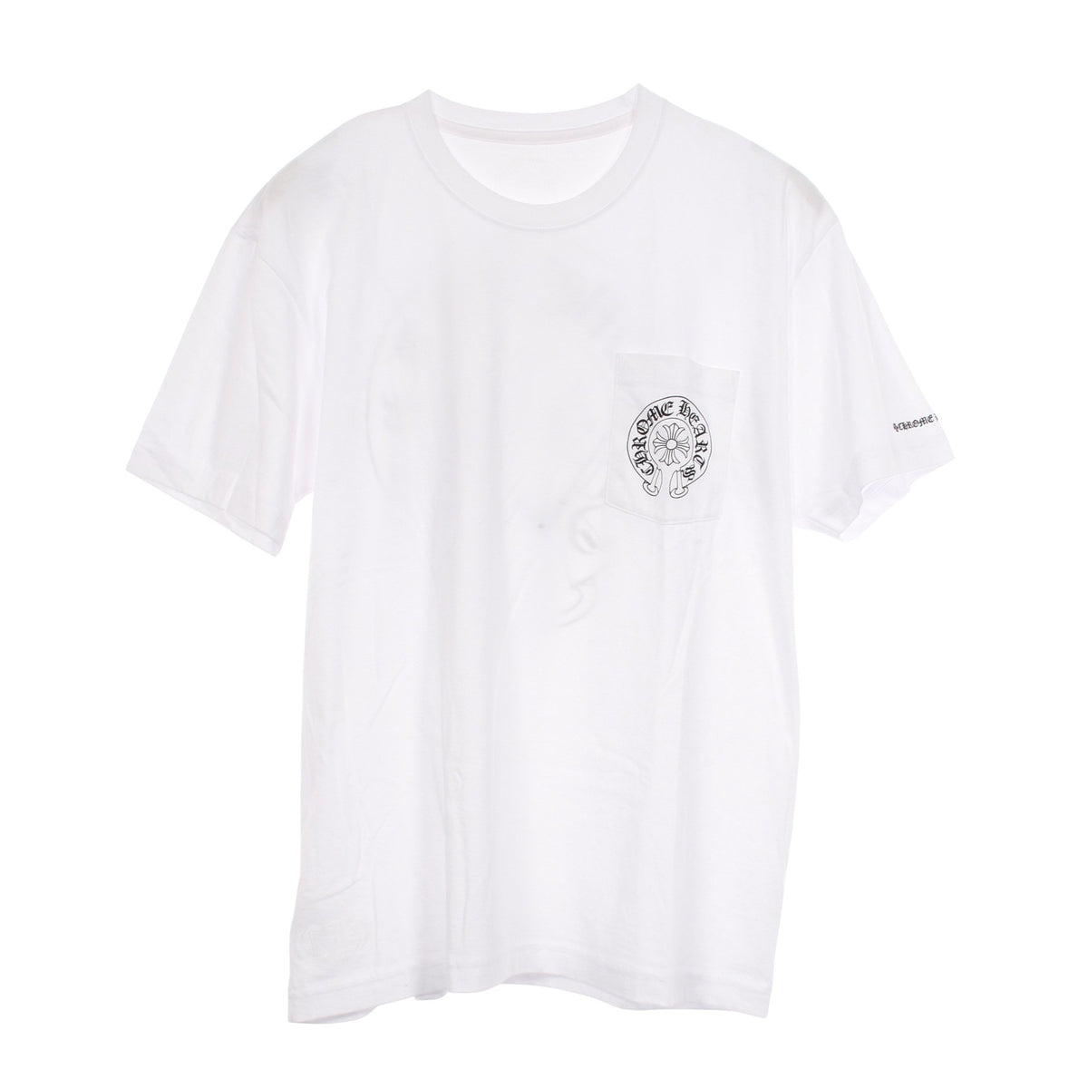 ホースシュー ポケット 半袖Tシャツ コットン ホワイト クロムハーツ