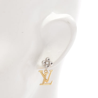 ピアス パンダント LV アイコニック フラワー ピアス GP ゴールド シルバー ルイヴィトン