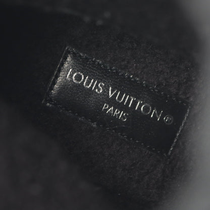 LVボブールライン アンクル ムートンブーツ ムートン ブラック ルイヴィトン シューズ LOUIS VUITTON