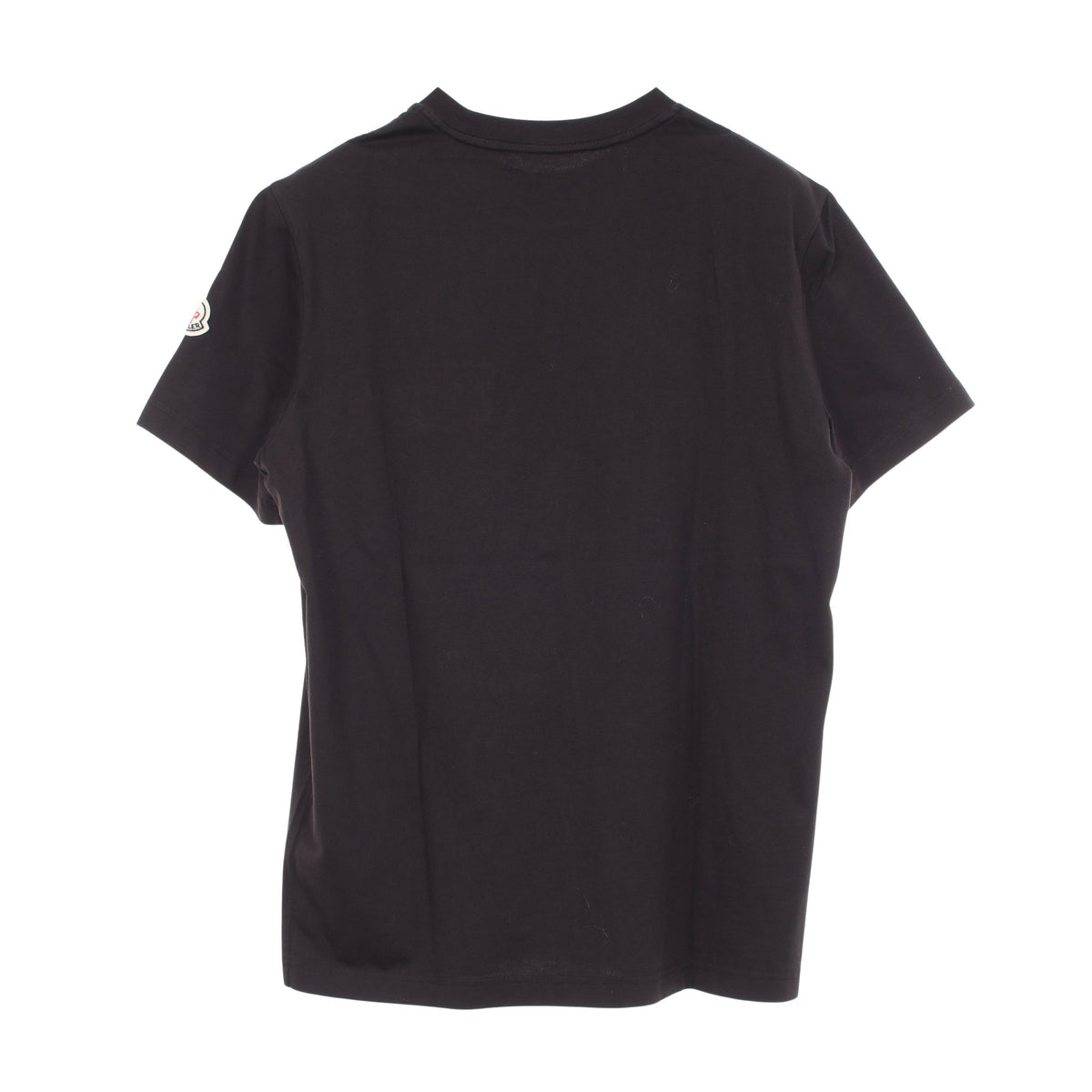 ポケット付き クルーネック 半袖Tシャツ コットン ブラック モンクレール
