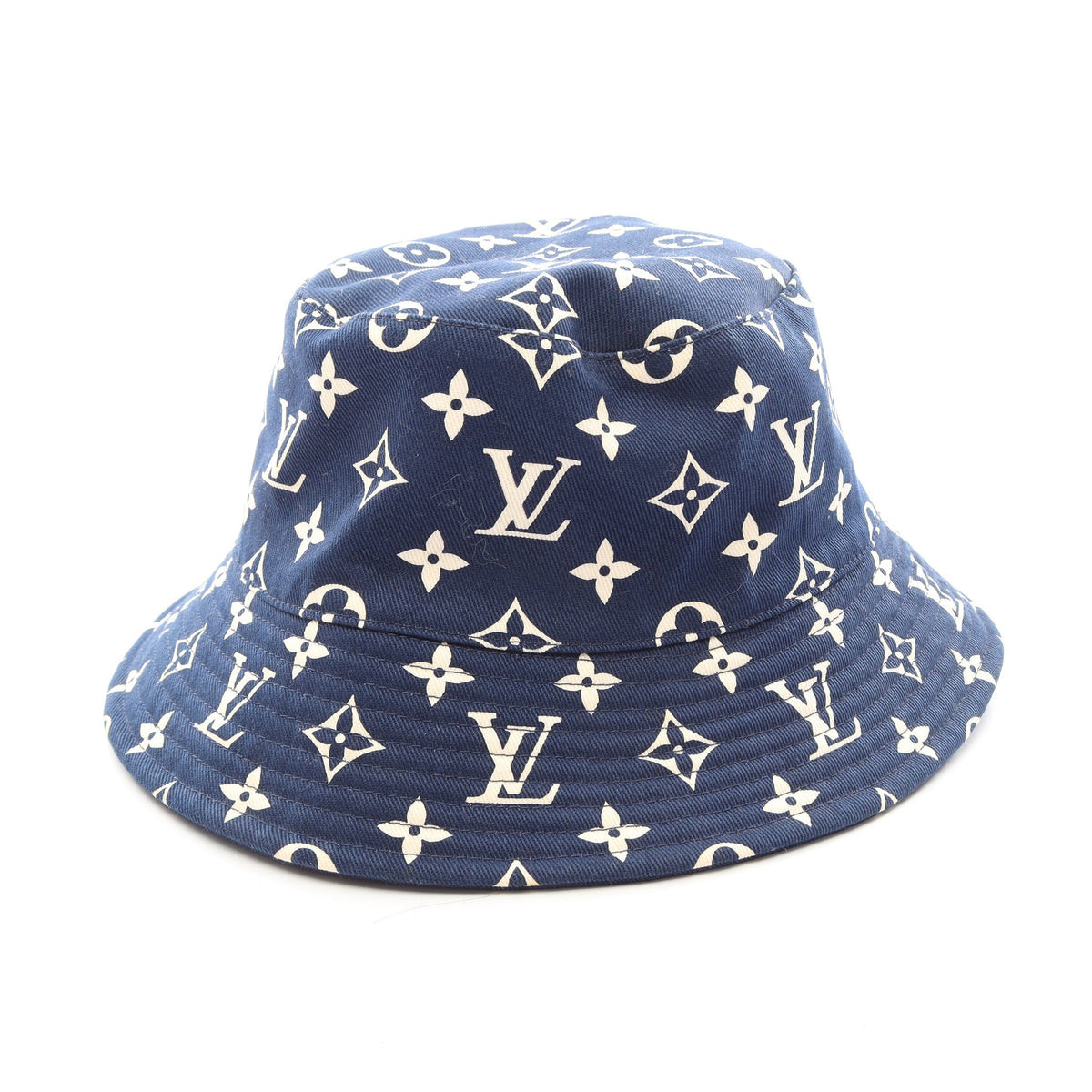 LVエスカルボブ リバーシブル バケット ハット コットン ネイビー ルイヴィトン 財布・小物 LOUIS VUITTON