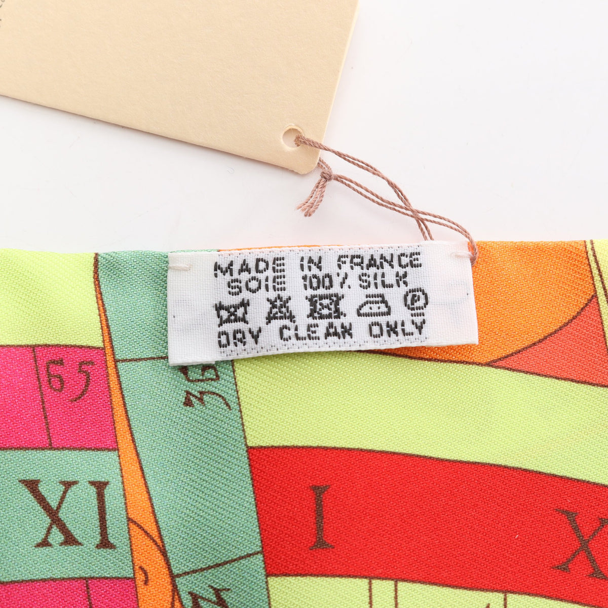 ツイリー Astrologie Nouvelle リボン スカーフ シルク ピンク マルチカラー エルメス 財布・小物 HERMES