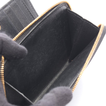 二つ折財布 二つ折り財布 レザー ブラック バレンシアガ