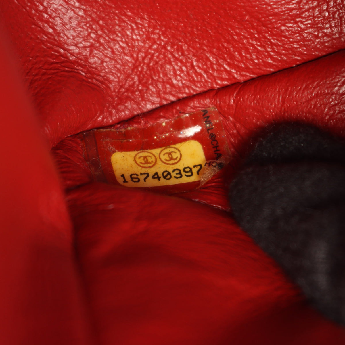 2.55 マトラッセ Wフラップ Wチェーンショルダーバッグ エイジドカーフスキン レッド シルバー金具 シャネル