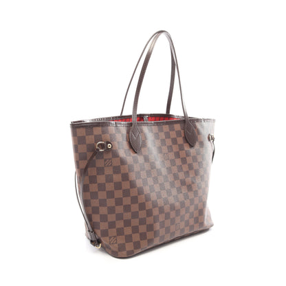 ネヴァーフルMM ダミエエベヌ ショルダーバッグ トートバッグ PVC レザー ブラウン ルイヴィトン