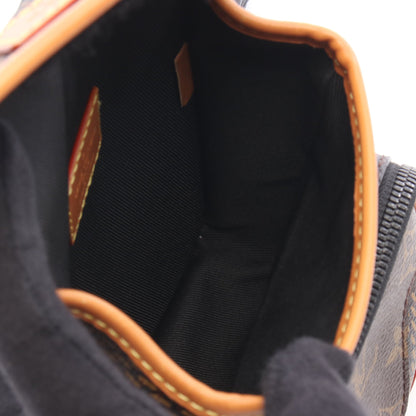 LOUIS VUITTON × NIGO アマゾン メッセンジャー ダミエエベヌジャイアント モノグラム ショルダーバッグ PVC レザー ブラウン ブラック ルイヴィトン