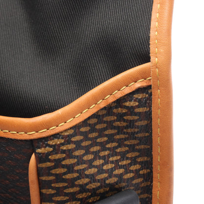 LOUIS VUITTON × NIGO アマゾン メッセンジャー ダミエエベヌジャイアント モノグラム ショルダーバッグ PVC レザー ブラウン ブラック ルイヴィトン