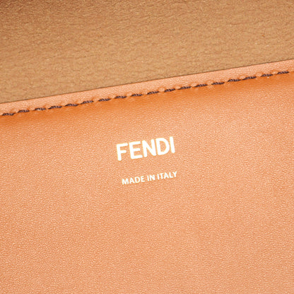 サンシャイン ラージ ハンドバッグ トートバッグ レザー ブラウン フェンディ