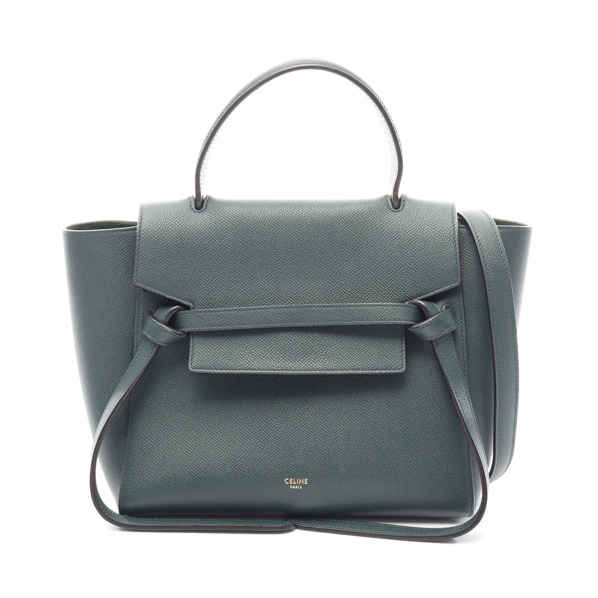 BELT BAG MICRO ベルトバッグ マイクロ 2WAY ハンドバッグ レザー ダークグリーン セリーヌ