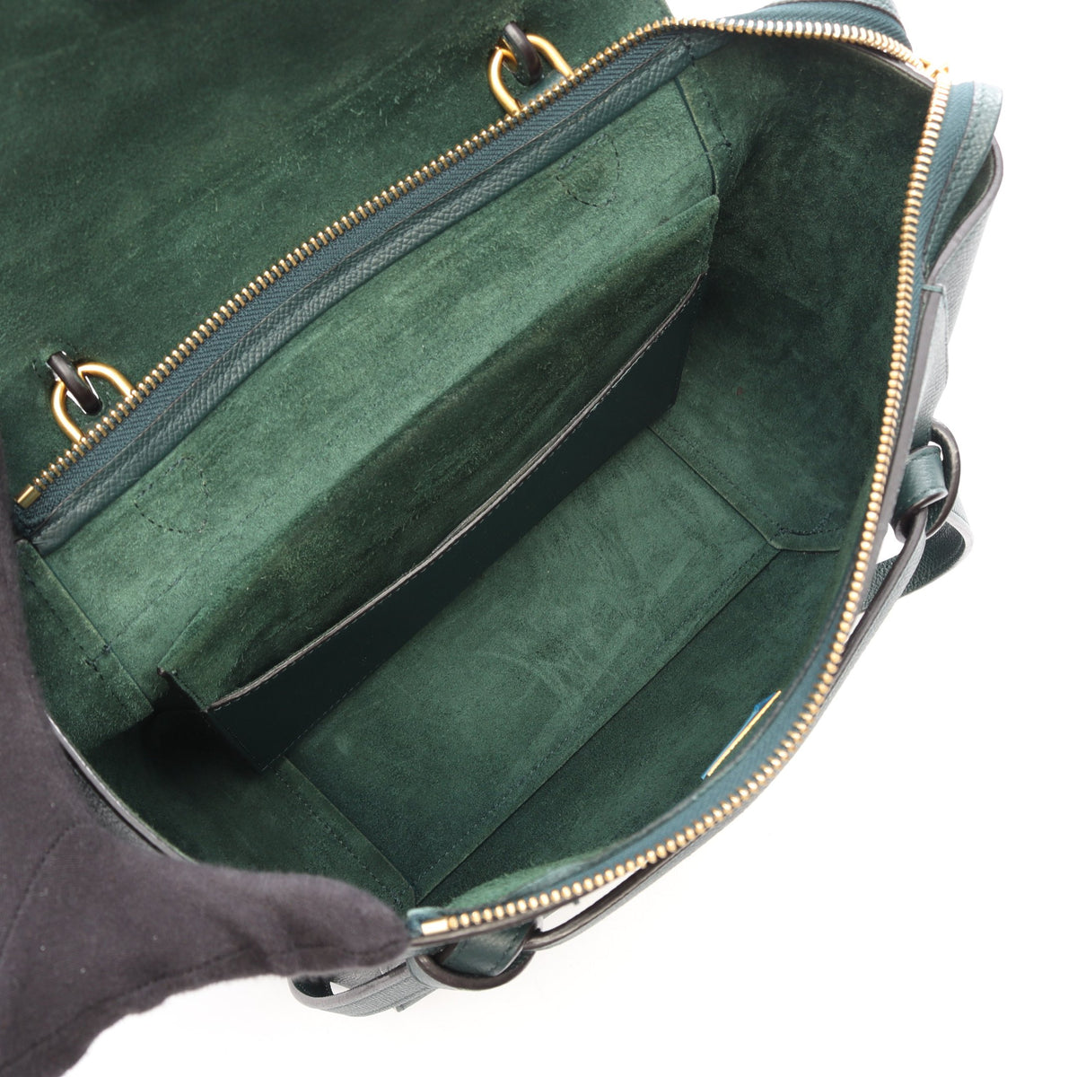 BELT BAG MICRO ベルトバッグ マイクロ 2WAY ハンドバッグ レザー ダークグリーン セリーヌ