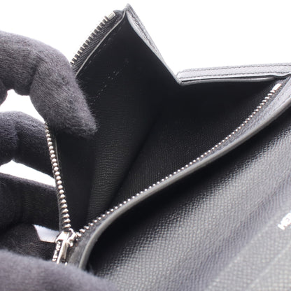 ベアンコンパクト 二つ折り財布 ヴォーマダム ブラック ブラック金具 K刻印 エルメス