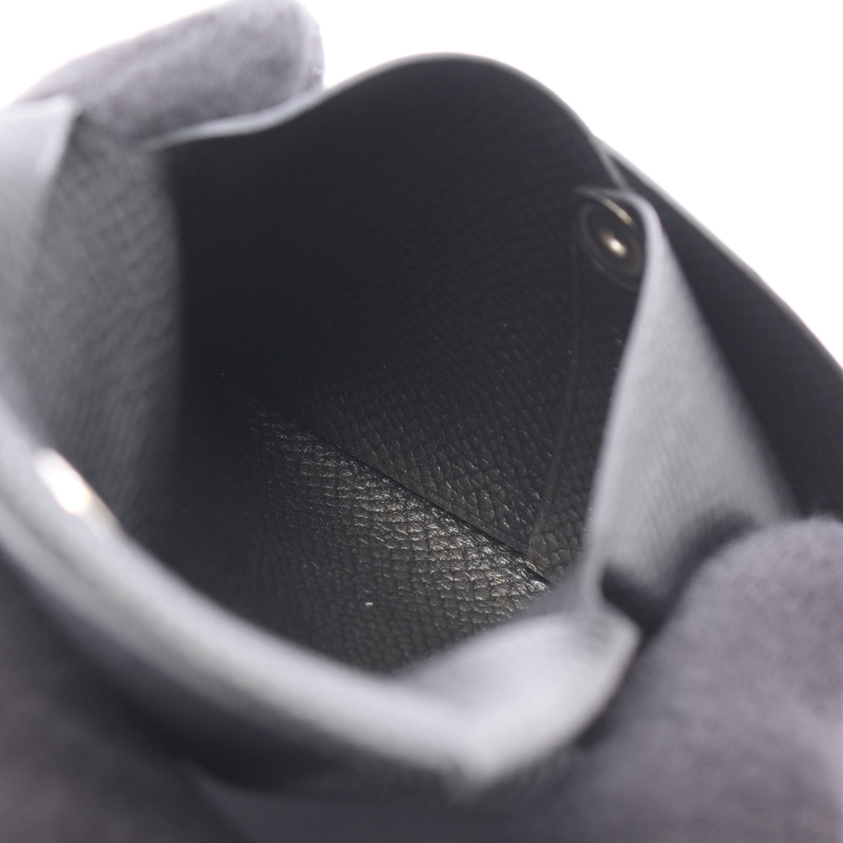バスティア コインケース ヴォーエプソン ブラック シルバー金具 W刻印 エルメス