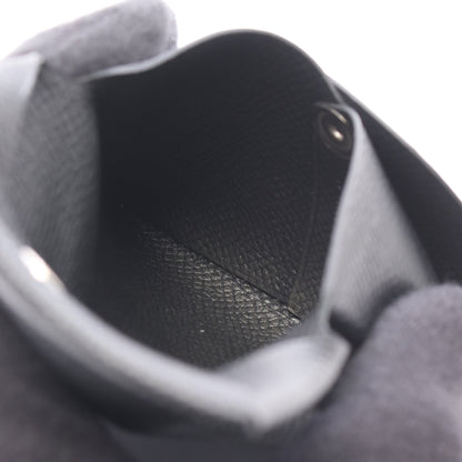 バスティア コインケース ヴォーエプソン ブラック シルバー金具 W刻印 エルメス