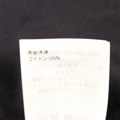 ダミエ ロゴ刺繍 半袖Tシャツ コットン ブラック ルイヴィトン