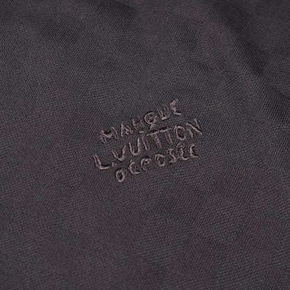 ダミエ ロゴ刺繍 半袖Tシャツ コットン ブラック ルイヴィトン