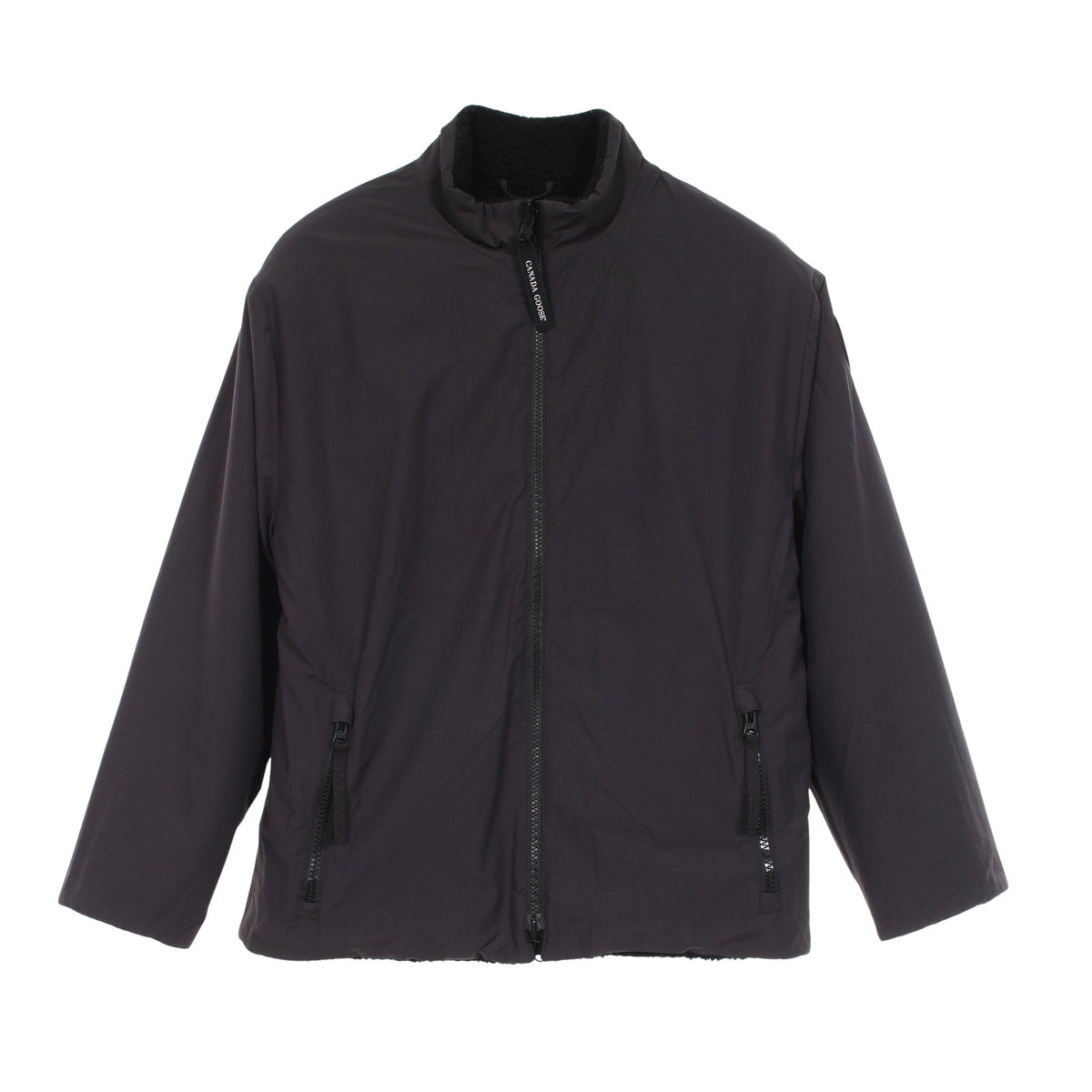 kinross BLACK LABEL キンロス リバーシブル フリース ジャケット コットン ナイロン ブラック カナダグース アウター CANADA GOOSE