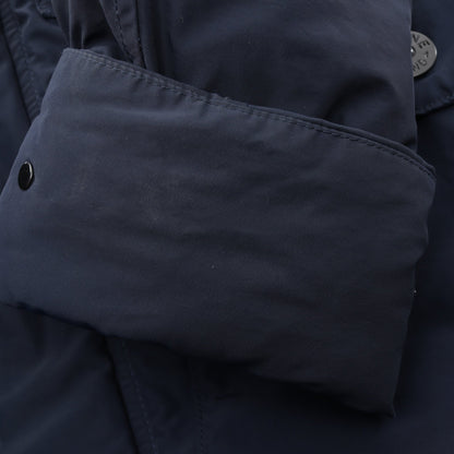 MICRO REPS フード付き ダウンジャケット ナイロン ネイビー ストーンアイランド アウター Stone Island