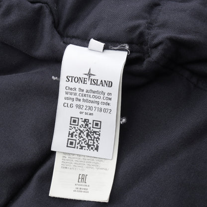 MICRO REPS フード付き ダウンジャケット ナイロン ネイビー ストーンアイランド アウター Stone Island