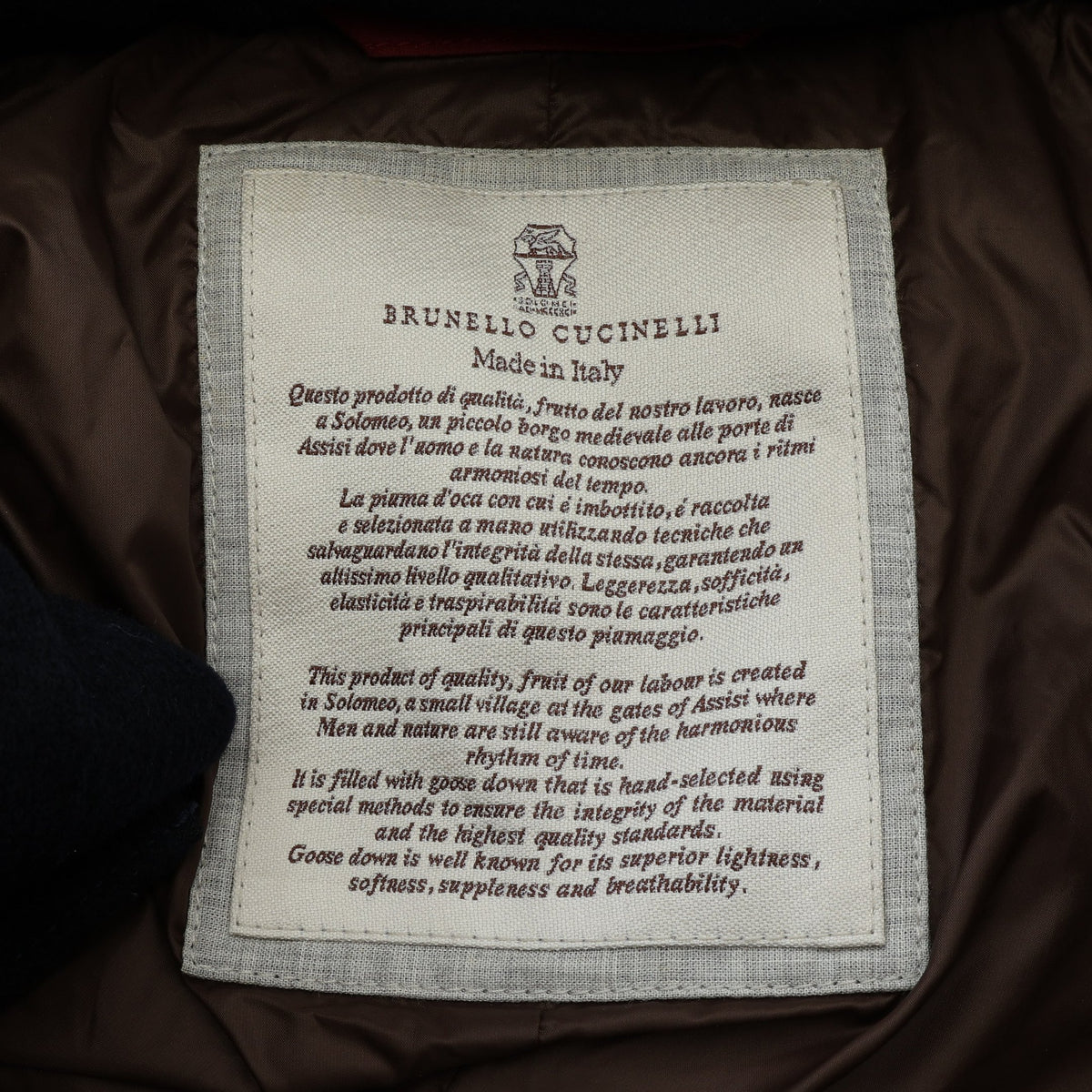 ダウンジャケット カシミヤ ネイビー ブルネロクチネリ アウター BRUNELLO CUCINELLI