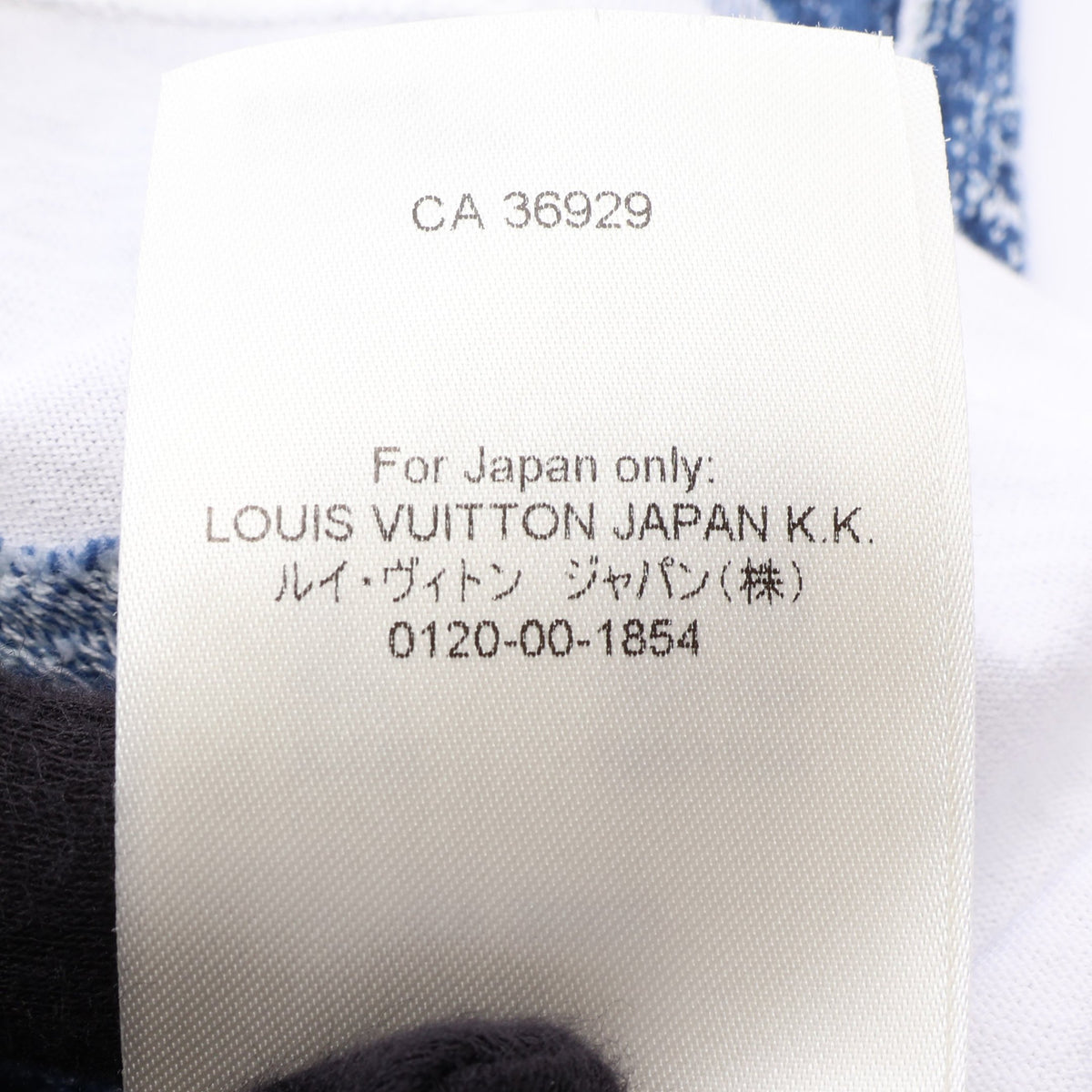 グラフィックモノグラム クルーネック 半袖Tシャツ コットン ブルー ルイヴィトン