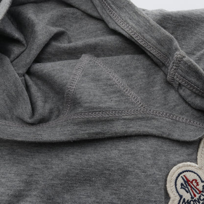 ロゴワッペン 半袖Tシャツ コットン グレー モンクレール トップス MONCLER