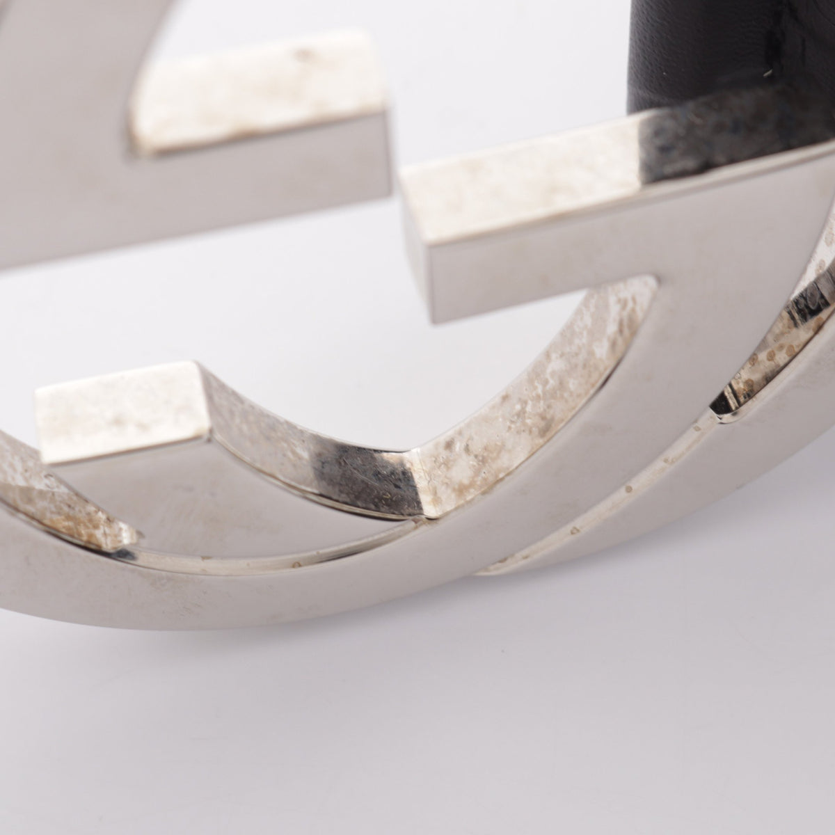 インターロッキングG グッチシマ シルバー金具 ベルト レザー ブラック グッチ