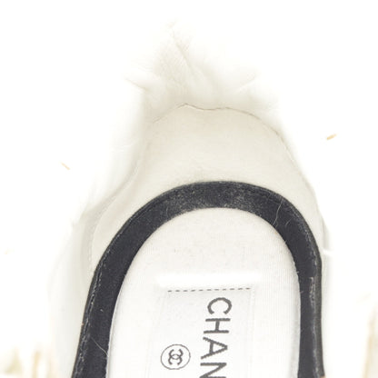 ココマーク スニーカー レザー ゴールド シャネル シューズ CHANEL