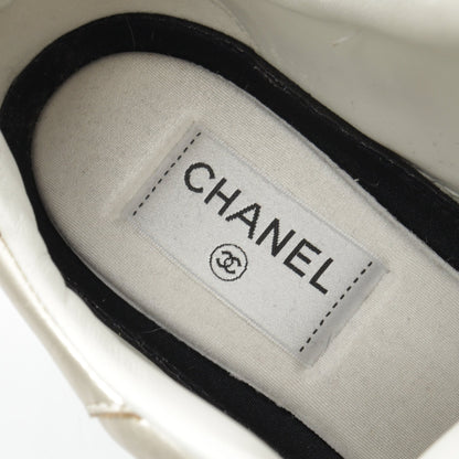 ココマーク スニーカー レザー ゴールド シャネル シューズ CHANEL