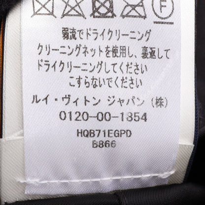 エンブロイダード ベースボール ブルゾン ボンバージャケット ナイロン ブラック ルイヴィトン