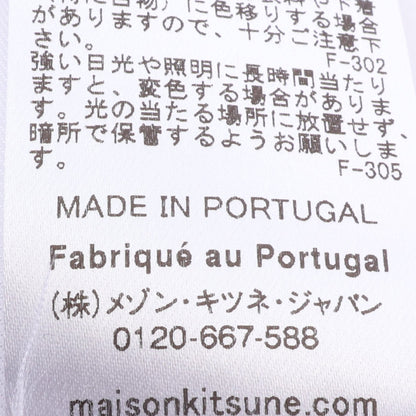 スタンディング フォックス 半袖Tシャツ コットン ホワイト メゾンキツネ