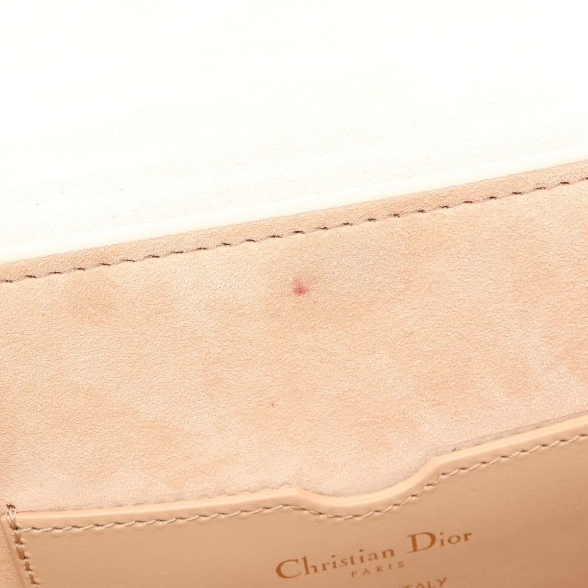DIOR BOBBY ボビー ミディアム ショルダーバッグ レザー ベージュ クリスチャンディオール