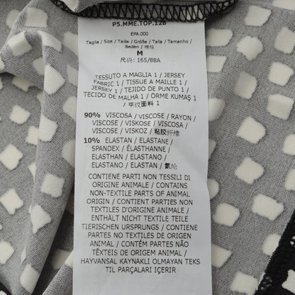 総柄 ボウタイ付き 半袖 ブラウス レーヨン ブラック マックスマーラ トップス Max Mara