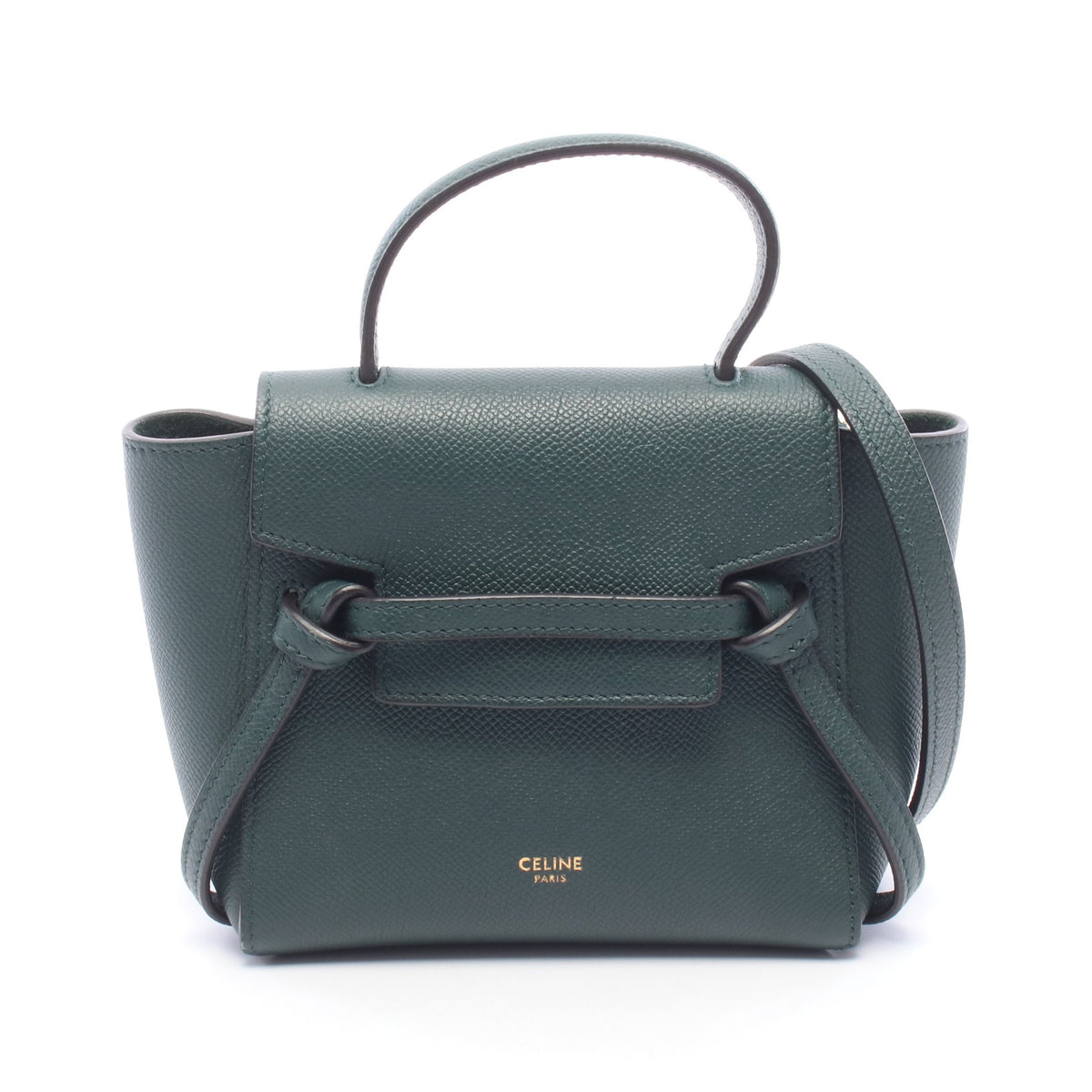 PICO BELT BAG ピコ ベルトバッグ 2WAY ハンドバッグ レザー ダークグリーン セリーヌ