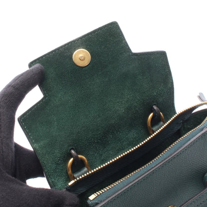 PICO BELT BAG ピコ ベルトバッグ 2WAY ハンドバッグ レザー ダークグリーン セリーヌ