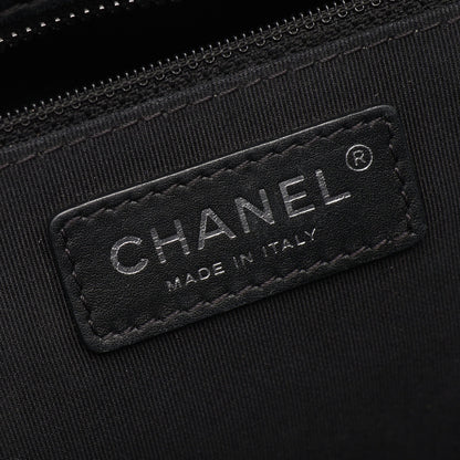 マトラッセ チェーンショルダーバッグ チェーントートバッグ レザー ブラック シルバー金具 シャネル